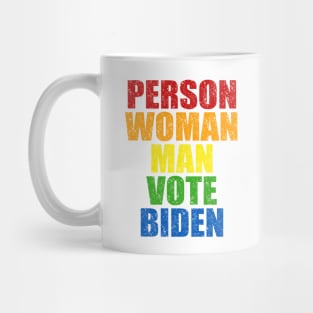 Person Woman Man Vote Biden Mug